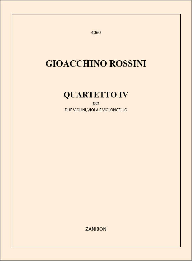 Quartetto N. 4 2Vn, Va E Vc (Bonelli)